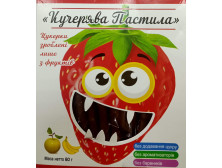 Пастила "Кучерява" яблуко, полуниця та банан, 60г
