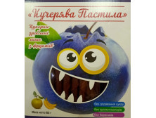 Пастила "Кучерява" яблуко, банан та чорниця, 60г