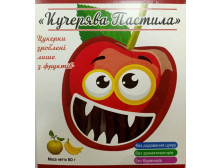 Пастила "Кучерява" яблуко, полуниця та вишня, 60г, Україна
