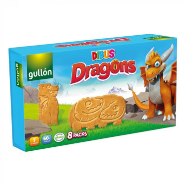 Печиво "GULLON" DIBUS Dragons, 300г, Іспанія
