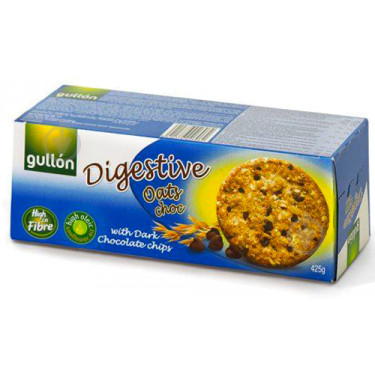 Печиво "GULLON" Digestive вівсяне з шоколадними крихтами, 425г, Іспанія
