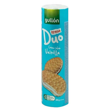 Печиво "GULLON" Duo Mega сендвіч Ваніль , 500г, Іспанія