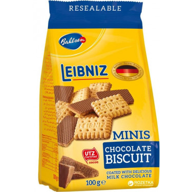 Печиво "Leibniz" Мініс Чоко з шок.,100г, Німеччина