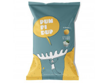 Попкорн "PumPiDup" зв смаком сметани та кропу, 90 г