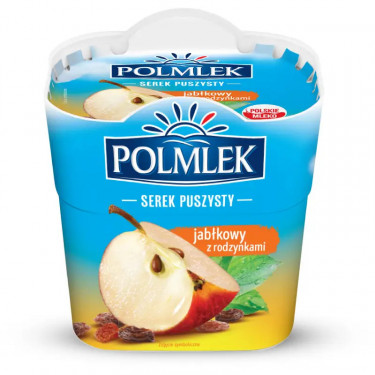 Повітряний сир "Polmek" з яблуком, 150г, Польща