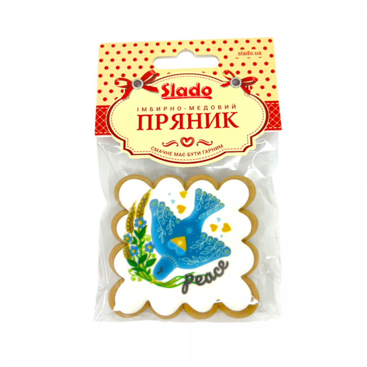 Пряник "Slado" Медово-імбирний квадратний, 44г, Україна