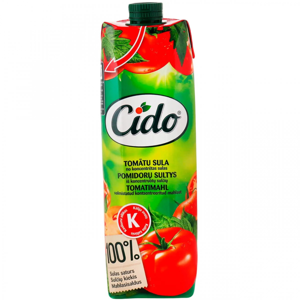 Сік томатний 100%"CIDO" 1л., Латвія