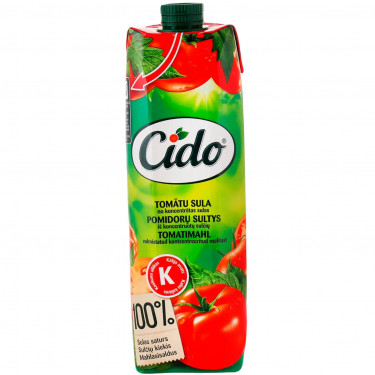 Сік томатний 100%"CIDO" 1л., Латвія