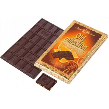 Шоколад "Biscuit Chocolate" OLD Collection гіркий з апельсином, 200г, Україна