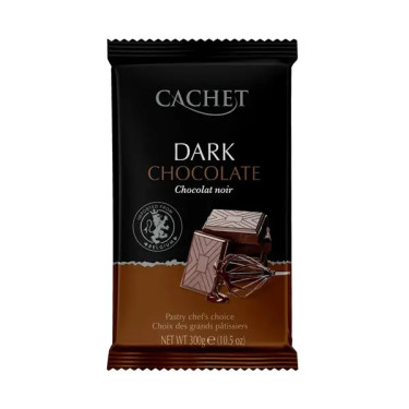 Шоколад "Cachet" чорний, 300 г, Бельгія