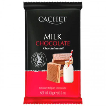 Шоколад "Cachet" молочний, 300 г, Бельгія