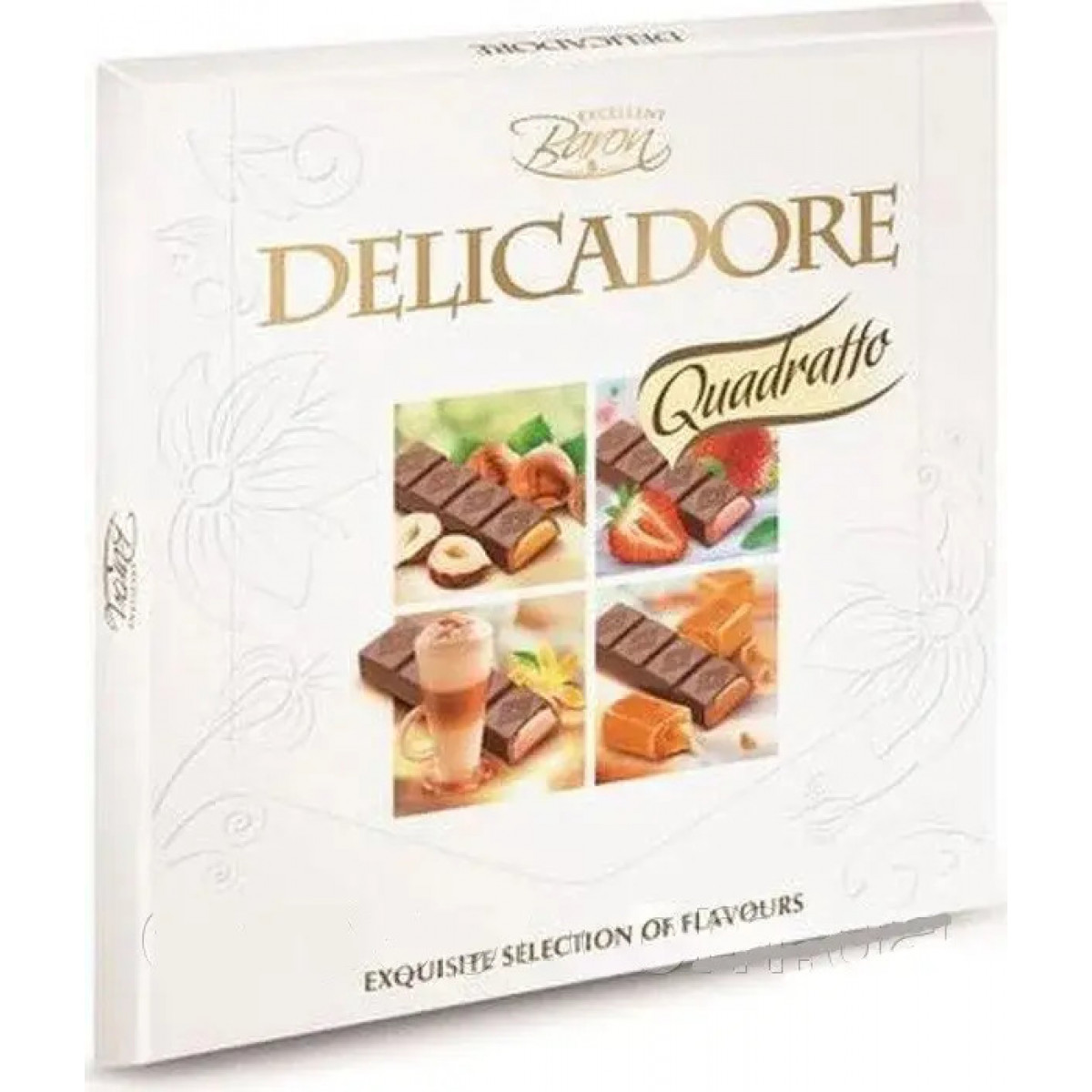Шоколад "Delicadore Quadratto" 4 смаки, 200 г, Польща