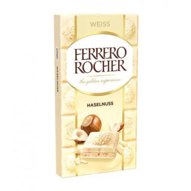 Шоколад "Ferrero" Weiss Haselnuss, 90г, Італія