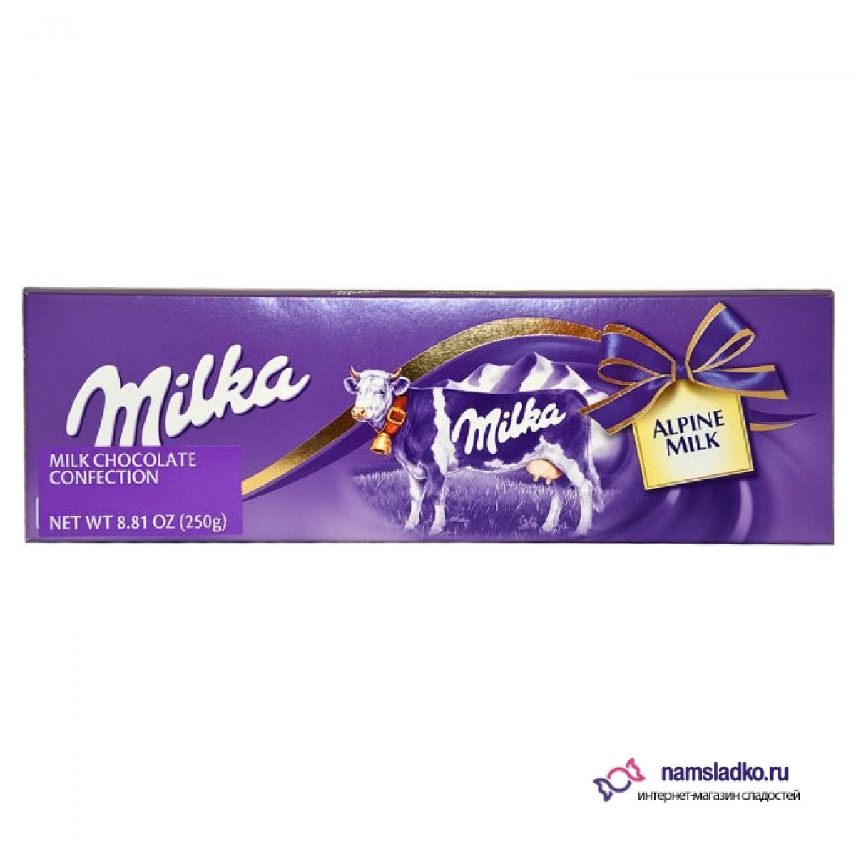Шоколад "Milka" Alpine Milk, 250g, Швейцарія