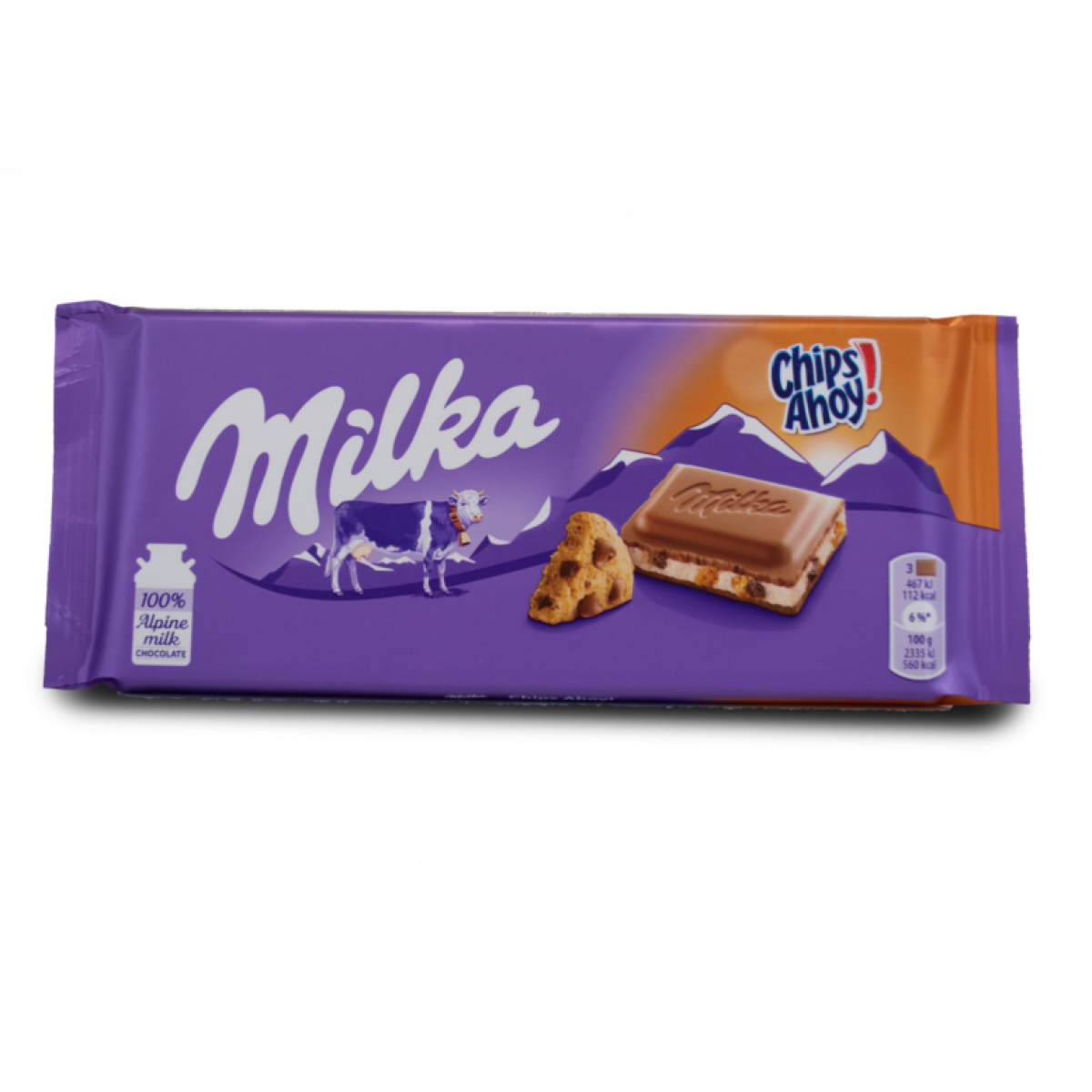 Шоколад "Milka" Chips Ahoy!, 100g, Швейцарія