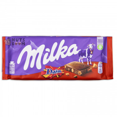 Шоколад "Milka" Daim, 100g, Швейцарія