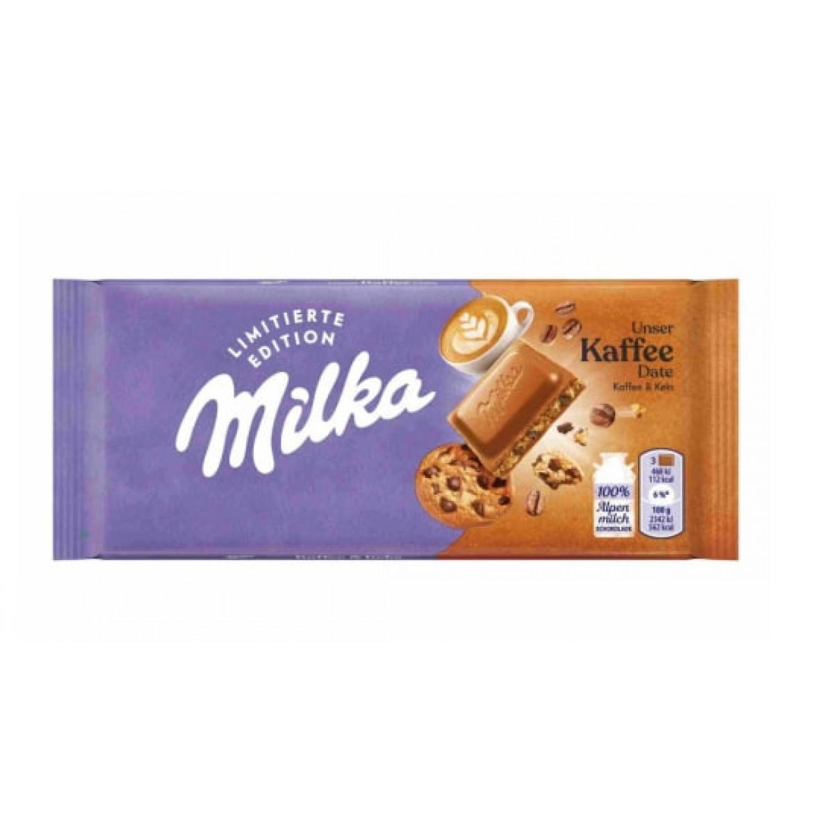 Шоколад "Milka" Kaffee Limited, 100 г, Швейцарія