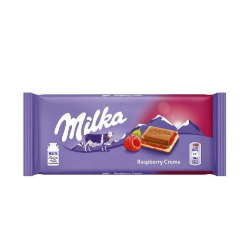Шоколад "Milka" Raspberry Creme, 100g
