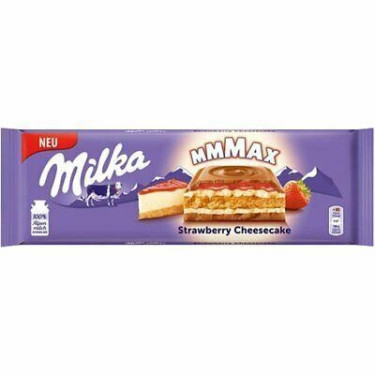 Шоколад "Milka" Strawberry Cheesecake, 300g, Швейцарія