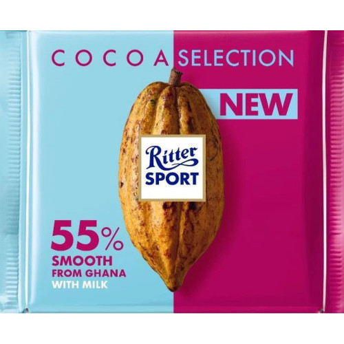 Шоколад "Ritter Sport" 55% Die Mild, 100г