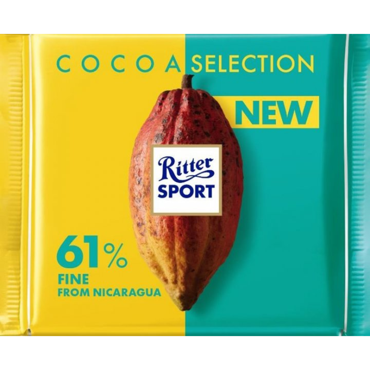 Шоколад "Ritter Sport" 61% Die Feine, 100г, Німеччина