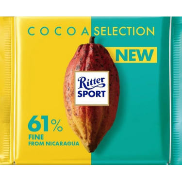 Шоколад "Ritter Sport" 61% Die Feine, 100г, Німеччина