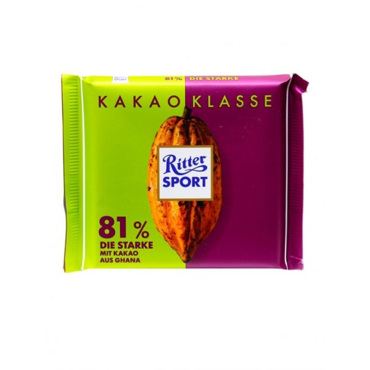 Шоколад "Ritter Sport" 81% Die Starke, 100г, Німеччина