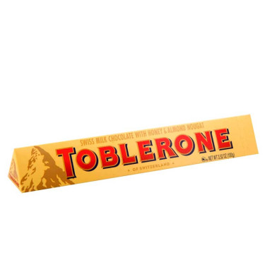 Шоколад "Toblerone" молочний, 100 г, Швейцарія