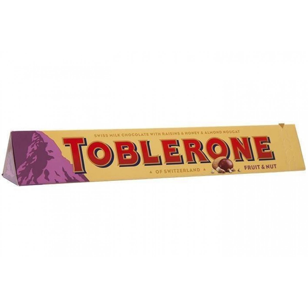 Шоколад "Toblerone" молочний з родзинками і нугою, 100г, Швейцарія