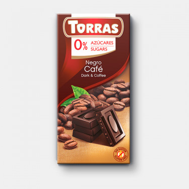 Шоколад "Torras" чорний чорний (без цукру), 75г, Іспанія