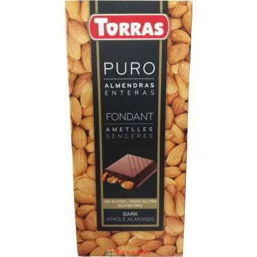 Шоколад "Torras" чорний з фундуком, 200г, Іспанія