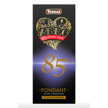 Шоколад "Torras" Fondant Dark 85% (без цукру), 100g, Іспанія