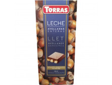 Шоколад "Torras" Молочний з фундуком, 200г, Іспанія
