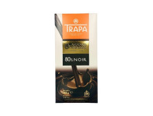 Шоколад "TRAPA" 0% чорний 80% без цукру, 80 г