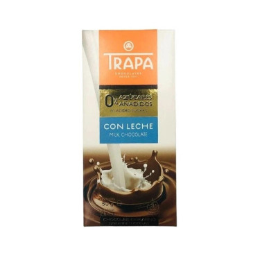 Шоколад "TRAPA" 0% молочний без цукру 80 г, Іспанія