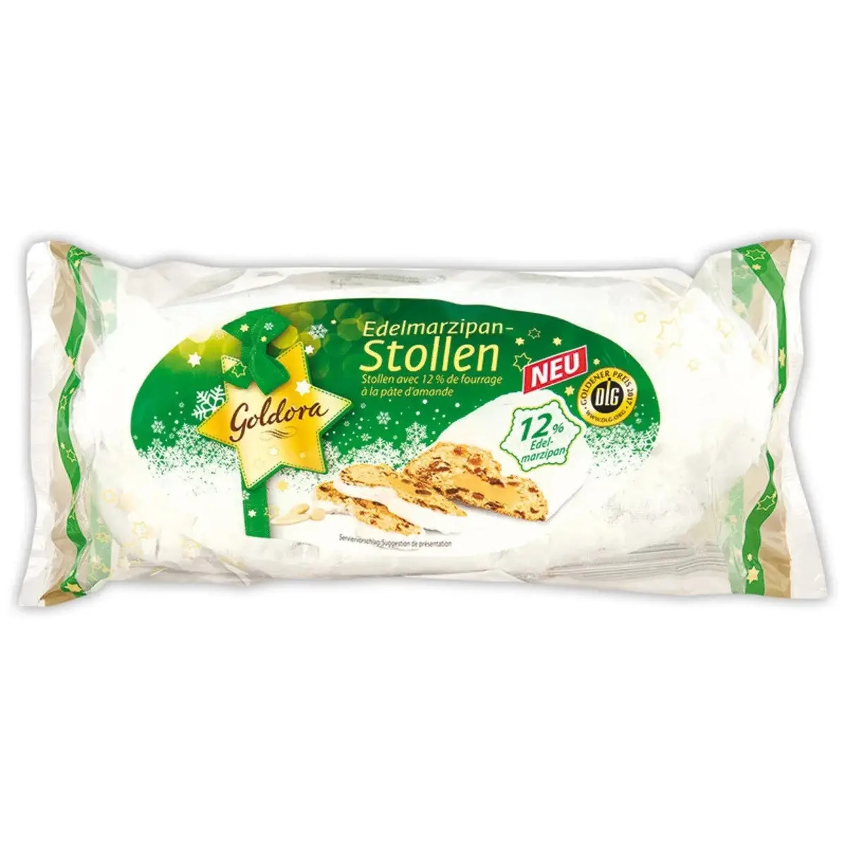 Штоллен "Goldora" Butter/Edelmarzipan, 200г, Німеччина
