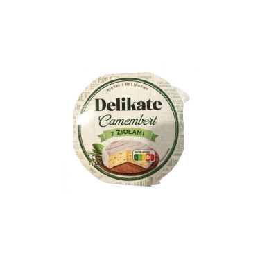 Сир "Delikate" Camembert z ziolami, 120г, Польща