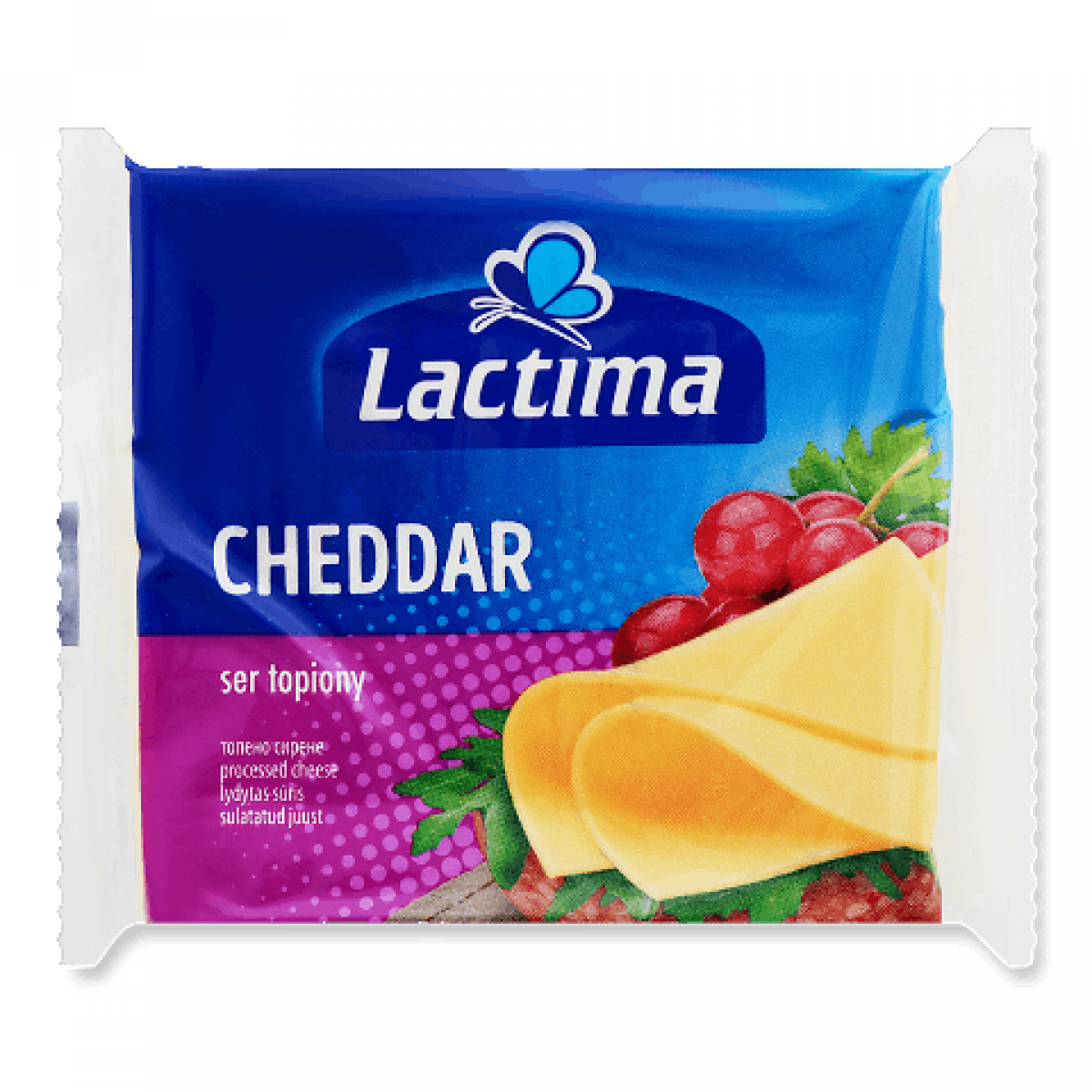 Сир "Lactima" Cheddar 130 г, Польща