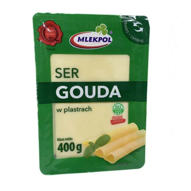 Сир "Mlekpol" Gouda, 400g, Польща