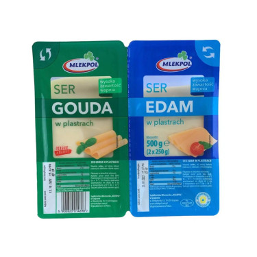 Сир "Mlekpol" Gouda\Edam, 500g, Польща