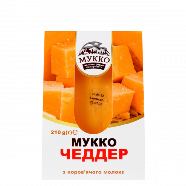 Сир "Мукко" Чеддер, 210г, Україна