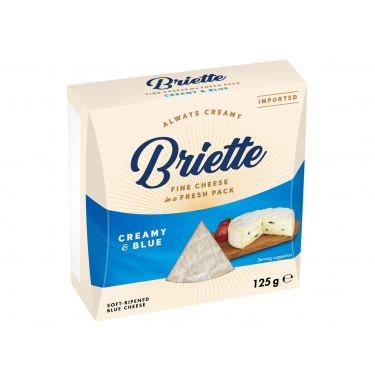 Сир з пліснявою "Briette" Creamy&Blue, 125г, Німеччина