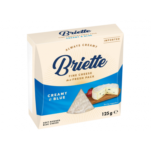Сир з пліснявою "Briette" Creamy&Blue, 125г