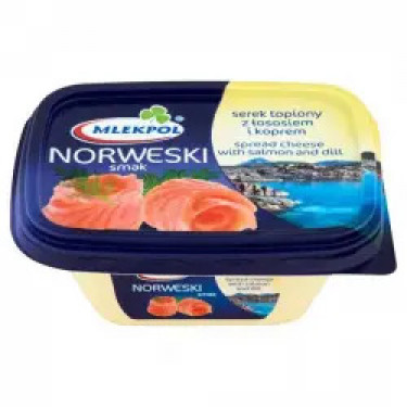 Сирна намазка "Mlekpol" norweski, 150g, Польща