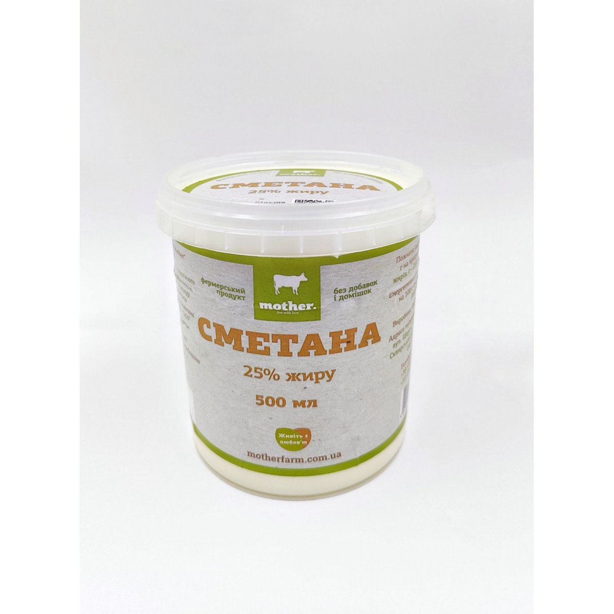Сметана "Mother" 25%, 500г, Україна