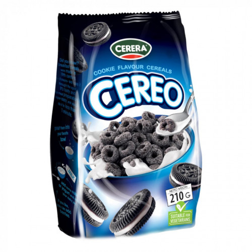 Сухі завтраки "Cerera" хрусткі кільця, 210г