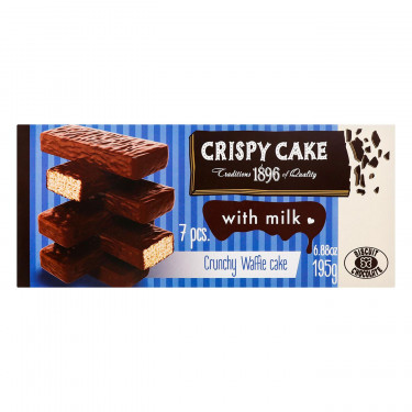 Торт ваф. "Biscuit Chocolate" Crispy з молоком, 195г, Україна