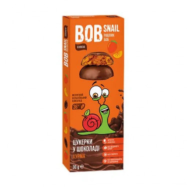 Цукерки "Bob Snail" з хурми в молочному шоколаді, 30г, Україна