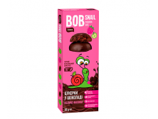 Цукерки "Bob Snail" з яблуком та малиною в чорн. шокол.і, 30г