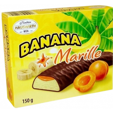 Цукерки "Hauswirth" Banana Marille/ абрикос, 150г, Австрія